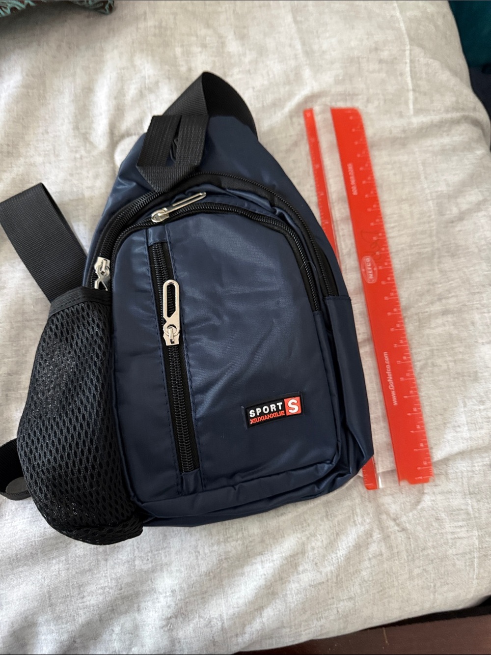 Source Unknown Navy Sport Sling Backpack for Men